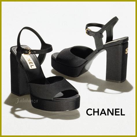 chanel block heel sandal|chanel sandals canada.